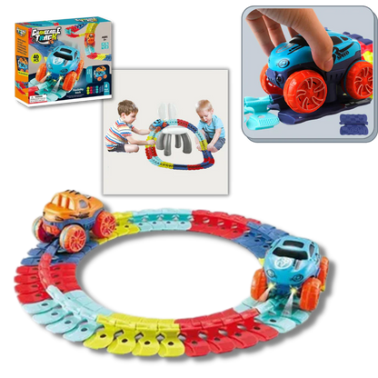 Flexible Rail Car Toy For Kids