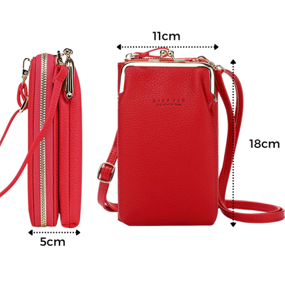 Crossbody bag with removable strap